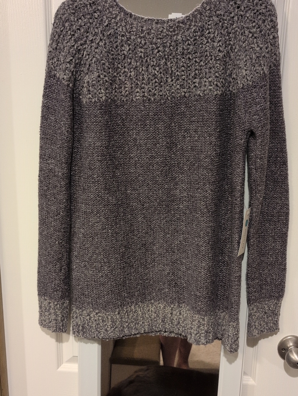 Fate Women's Two-Tone Purple Crewneck Sweater